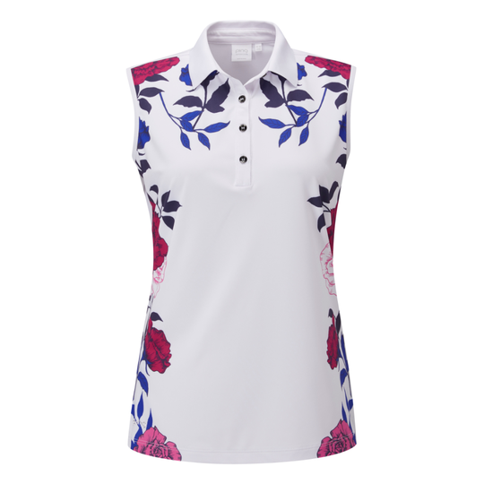 PING Rose Garden Sleeveless Polo Shirt