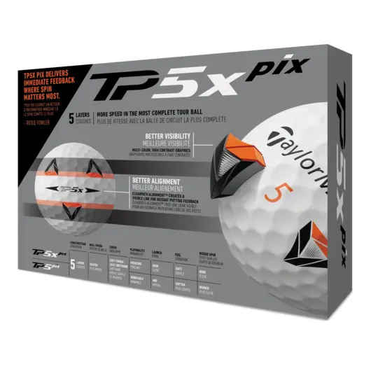 TaylorMade TP5x Pix 2.0 Golf Balls