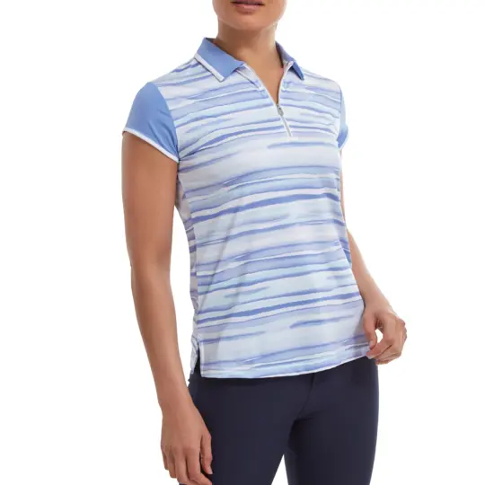 FootJoy Cap Sleeve Colour Block Polo Shirt