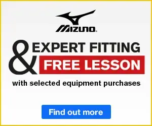 Expert fitting & free lesson with selected Mizuno equipment