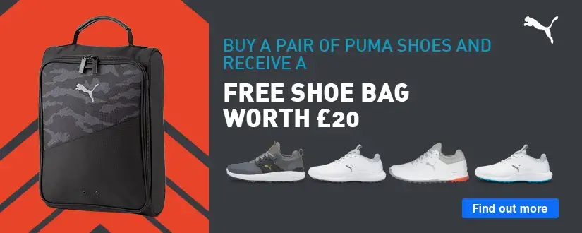Free shoe bag worth £20 with Puma golf shoes
