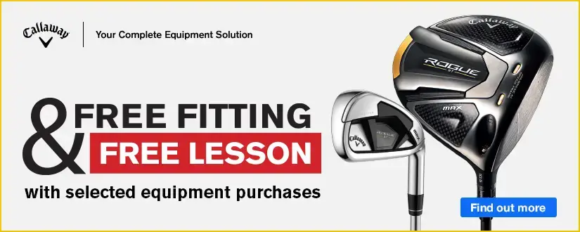 Free fitting & free lesson with selected Callaway equipment