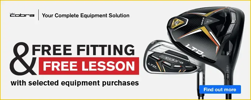 Free fitting & free lesson with selected Cobra equipment