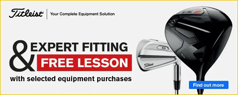 Expert fitting & free lesson with selected Titleist equipment