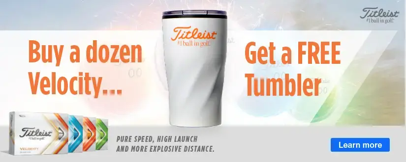 Free tumbler with the purchase of one dozen Velocity