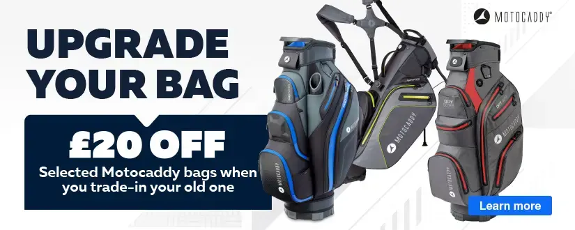 Upgrade Your Bag - Save £20 On Selected Motocaddy Bags